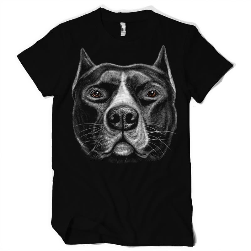 Pitbull Head tshirt factory