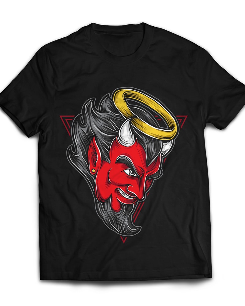Red Devil t shirt designs for print on demand