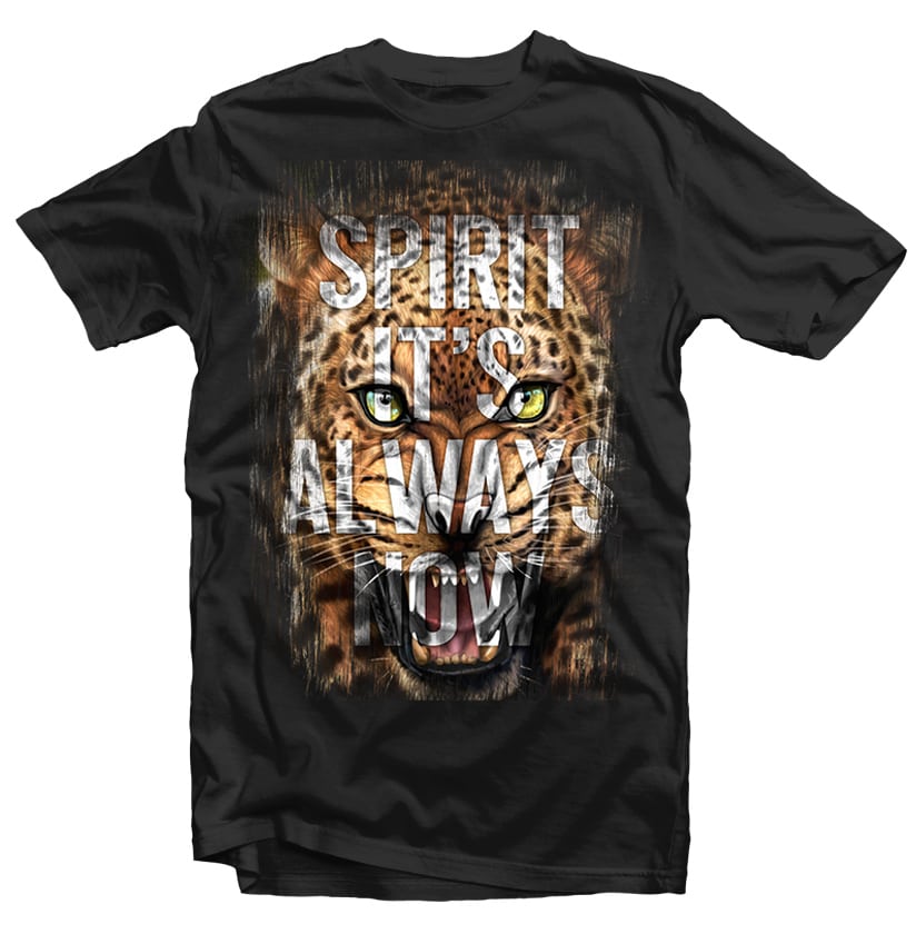 Spirit Leopard Head tshirt design for merch by amazon