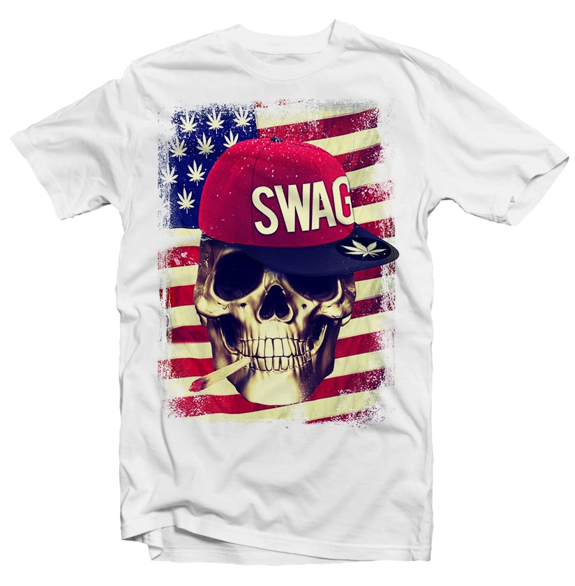 Swag Skull commercial use t shirt designs