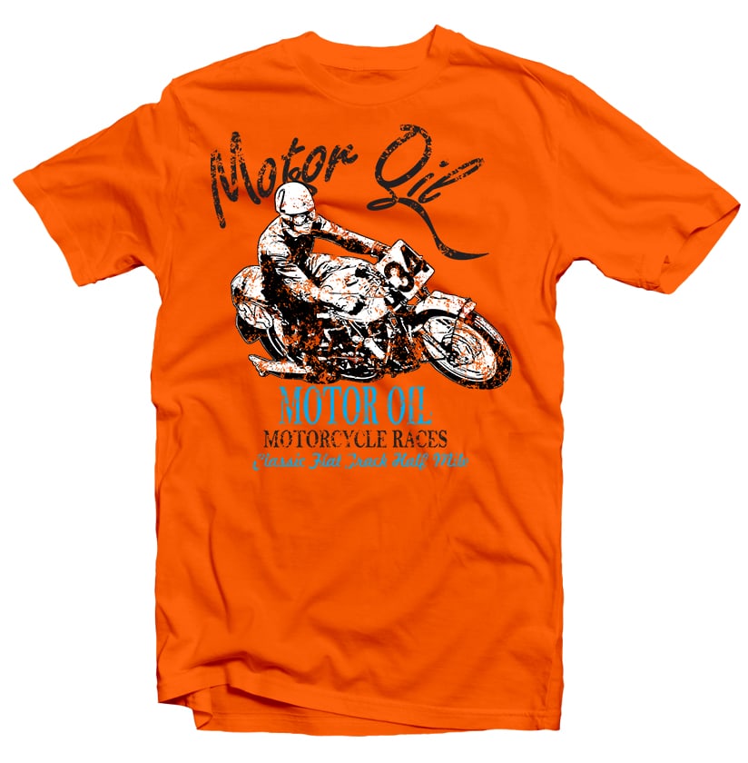 Motor oil Racer tshirt design for merch by amazon