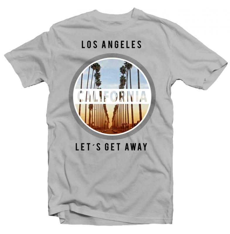 California Circle t shirt designs for sale