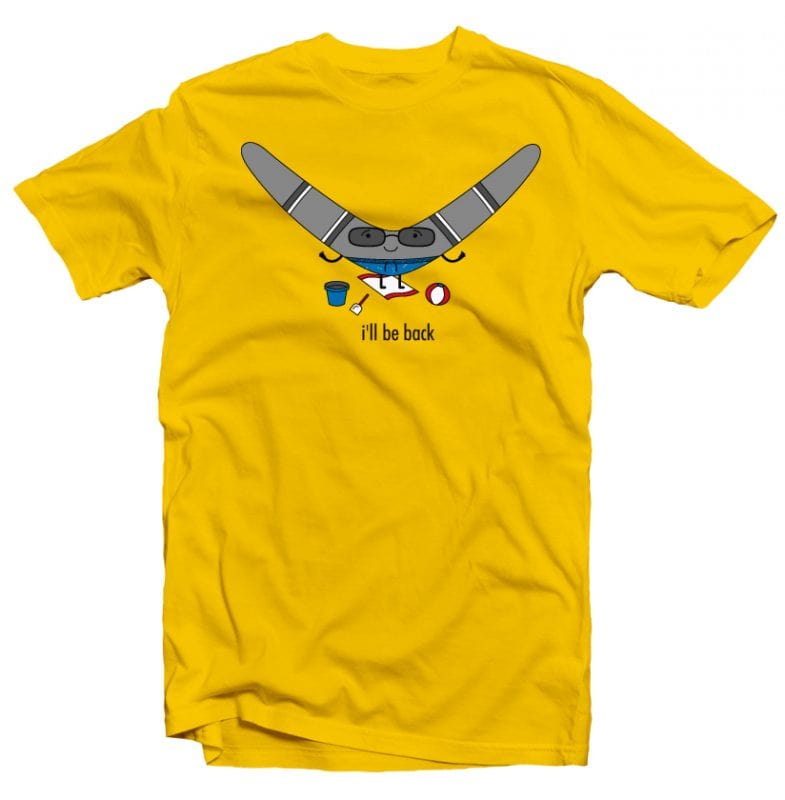 Boomerang t shirt designs for printful