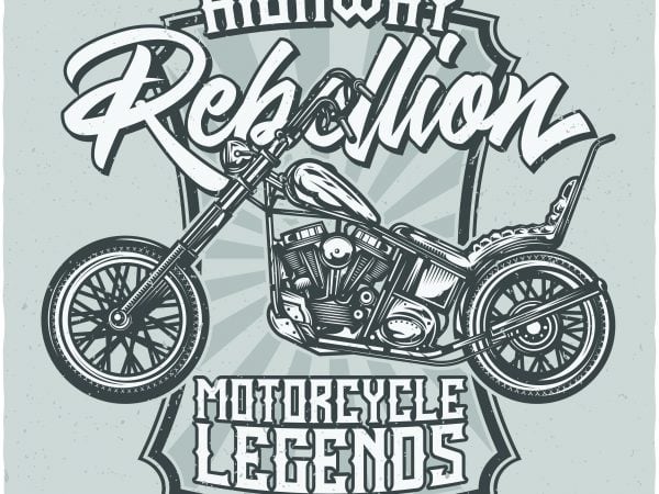 Highway rebellion buy t shirt design artwork