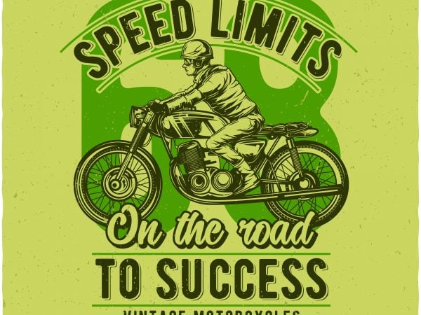 Speed limits vector t shirt design artwork