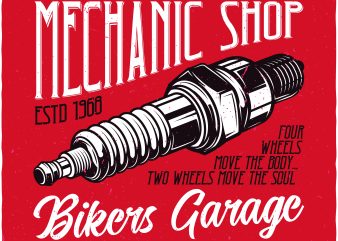 Bikers garage buy t shirt design artwork