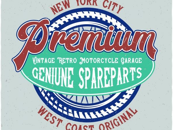 Motorcycle garage vector t-shirt design Motorcycle garage vector t-shirt design
