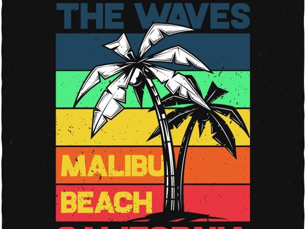 Ride the waves buy t shirt design for commercial use