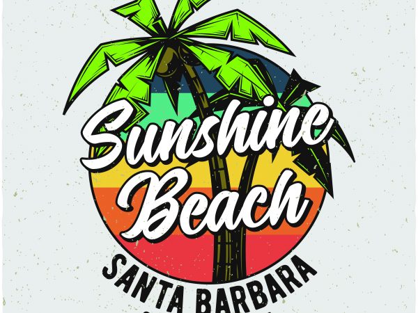 Sunshine beach design for t shirt