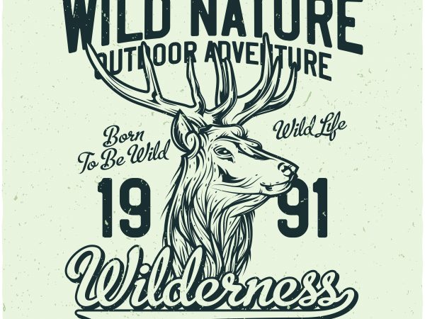 Wilderness t shirt design for purchase