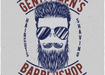 Barbershop tshirt design for sale