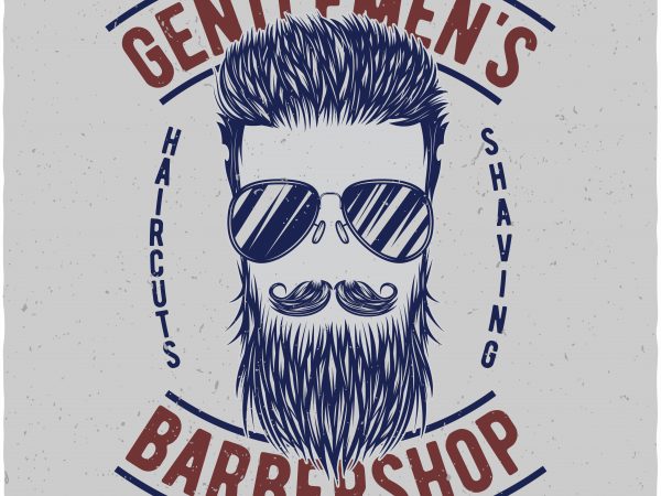 Barbershop tshirt design for sale