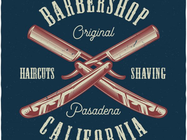 Barbershop t shirt design for purchase Barbershop t shirt design for purchase