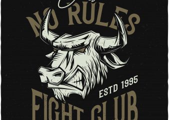 Fight club commercial use t-shirt design