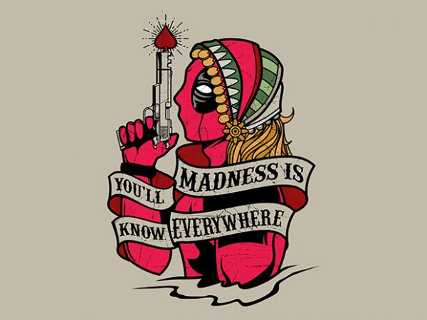 king of madness t shirt vector art king of madness t shirt vector art