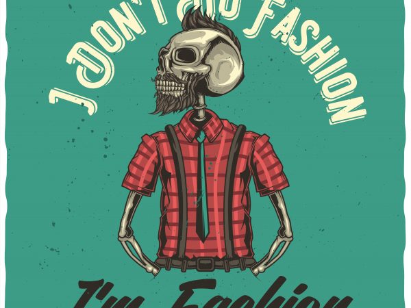 Fashion buy t shirt design for commercial use