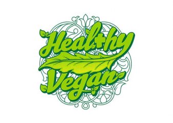 healthy vegan commercial use t-shirt design