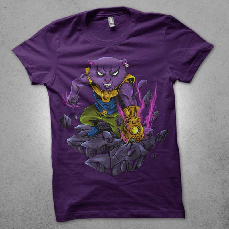 mad cat tshirt design for sale