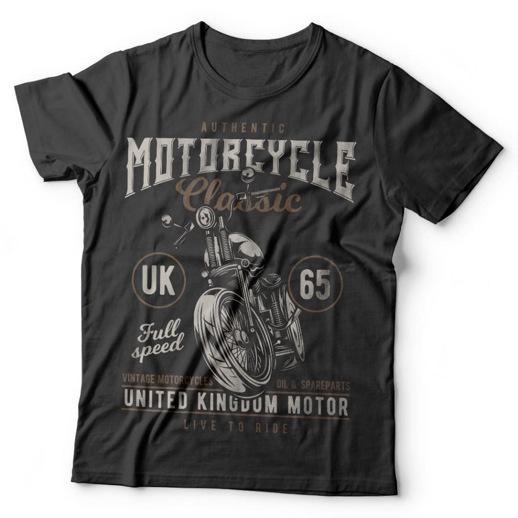 Classic Motorcycle t shirt designs for sale