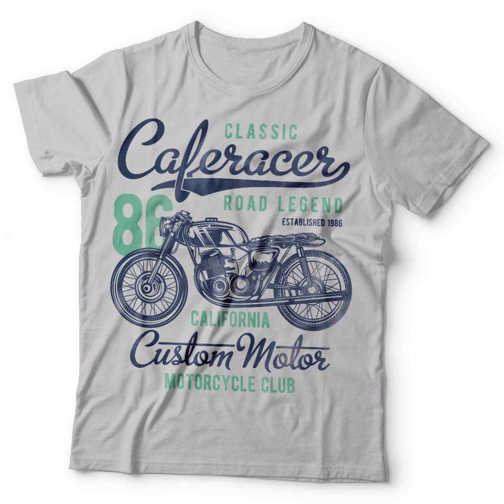 Caferacer tshirt designs for merch by amazon