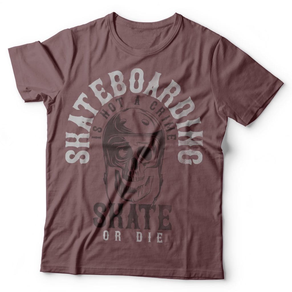 Skate or die t shirt designs for printful