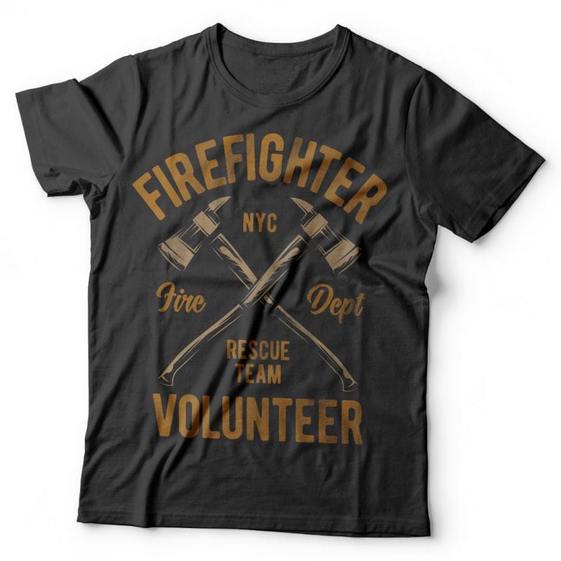 Firefighter volunteer tshirt factory