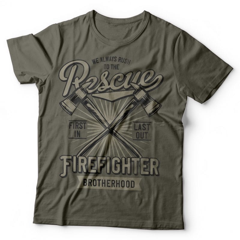 Firefighter t-shirt designs for merch by amazon