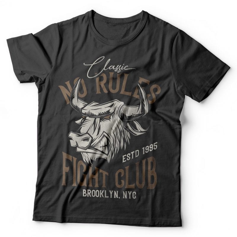 Fight club t shirt designs for printful