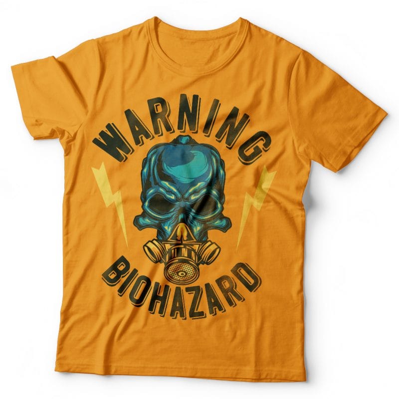 Biohazard t-shirt designs for merch by amazon