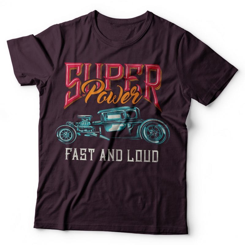Super power vector shirt designs