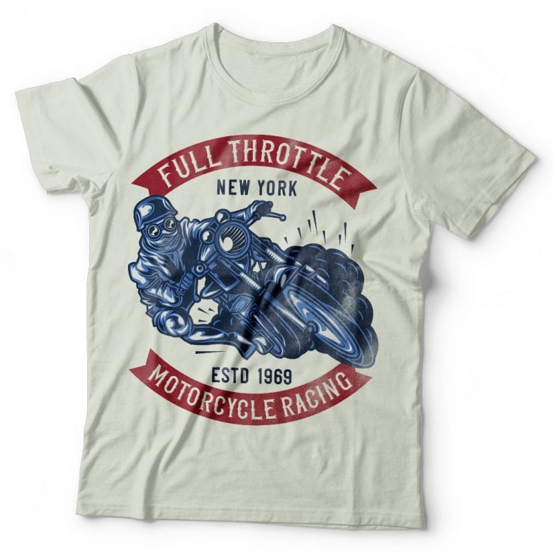 Motorcycle racing t shirt designs for sale
