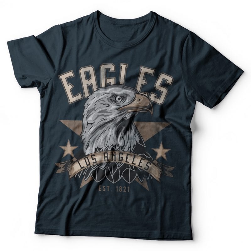 Eagle’s head t shirt designs for sale