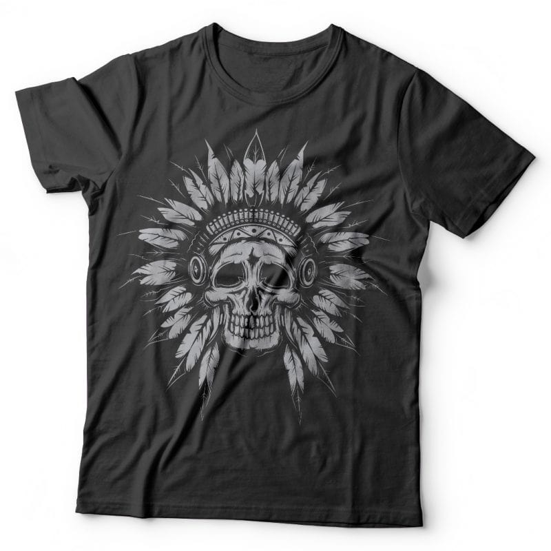 Indian chief tshirt designs for merch by amazon