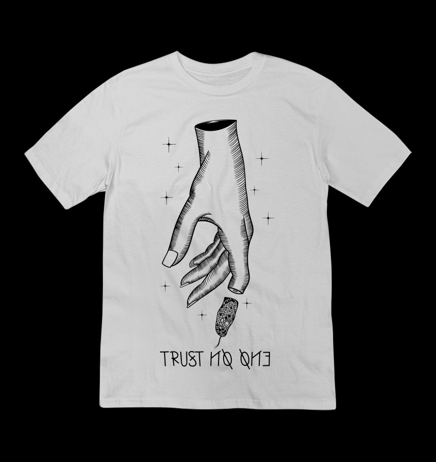 Trust no one II t-shirt designs for merch by amazon