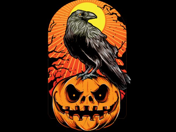 Crow halloween buy t shirt design