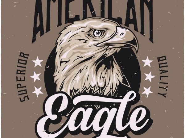 American eagle tshirt design for sale