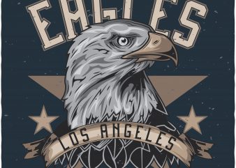 Eagle’s head t shirt design to buy