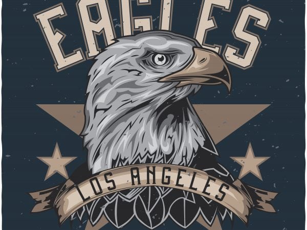 Eagle’s head t shirt design to buy