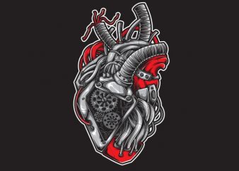 Heart Machine vector t-shirt design