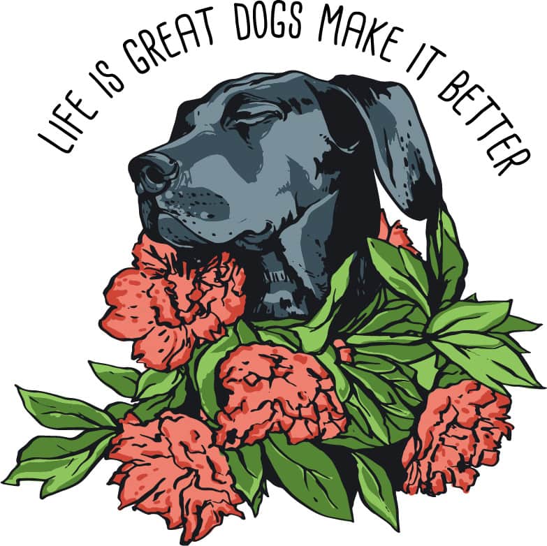 Life is great dogs make it better buy t shirt designs artwork