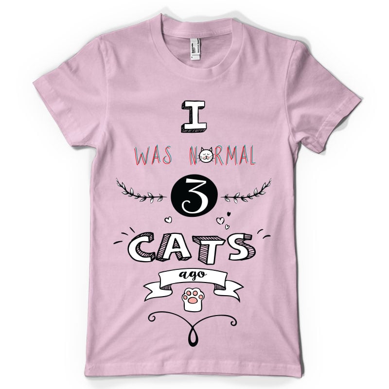 3 cats ago tshirt design for sale