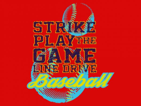 Baseball t shirt design for sale