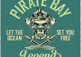 Pirate Bay vector shirt design