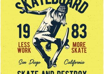 Skateboard buy t shirt design
