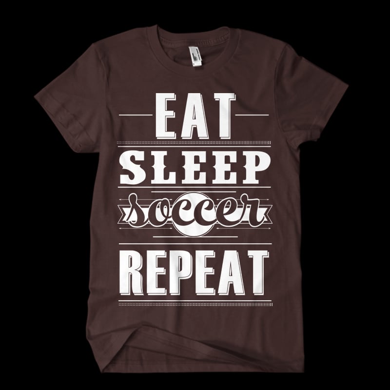 Eat sleep soccer repeat tshirt factory