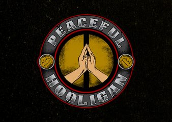 peaceful hooligan vector t-shirt design for commercial use