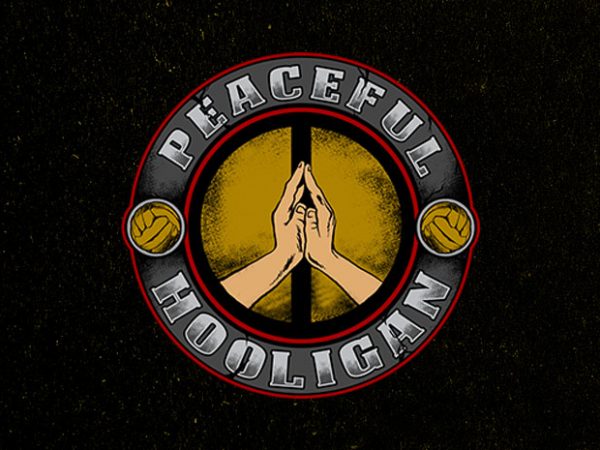 Peaceful hooligan vector t-shirt design for commercial use