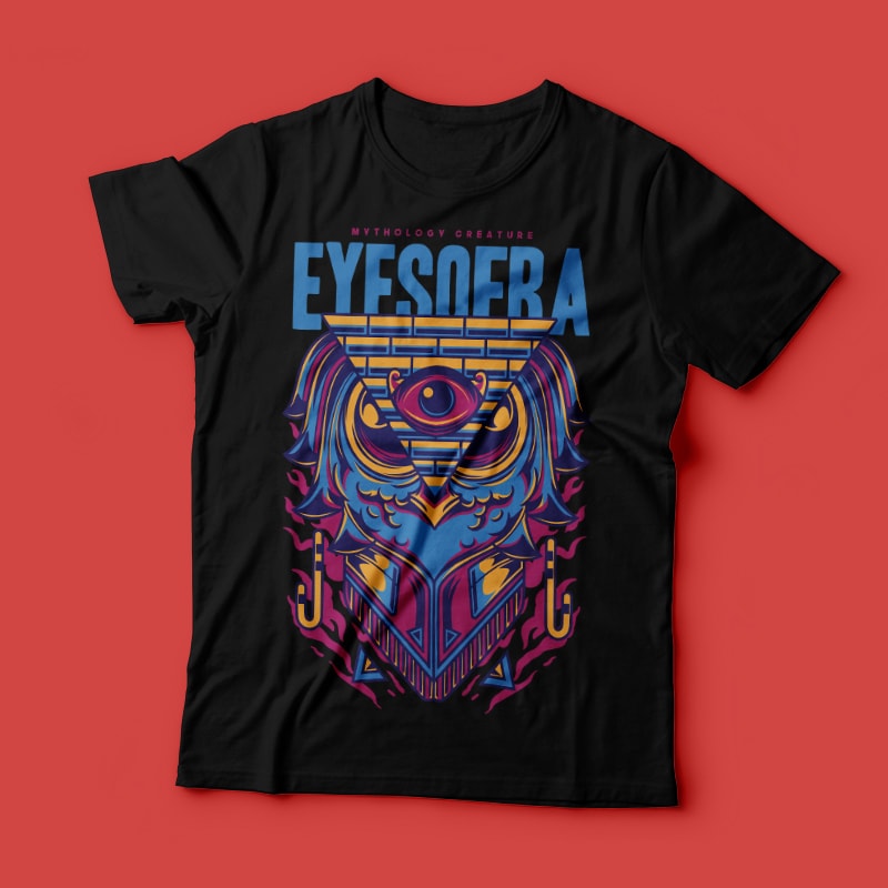Eyes of Ra t shirt design graphic