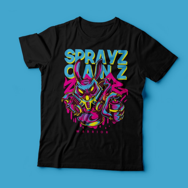 Sprayz Canz t shirt designs for print on demand