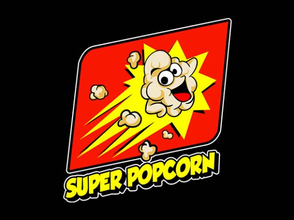 Super popcorn t shirt design for sale